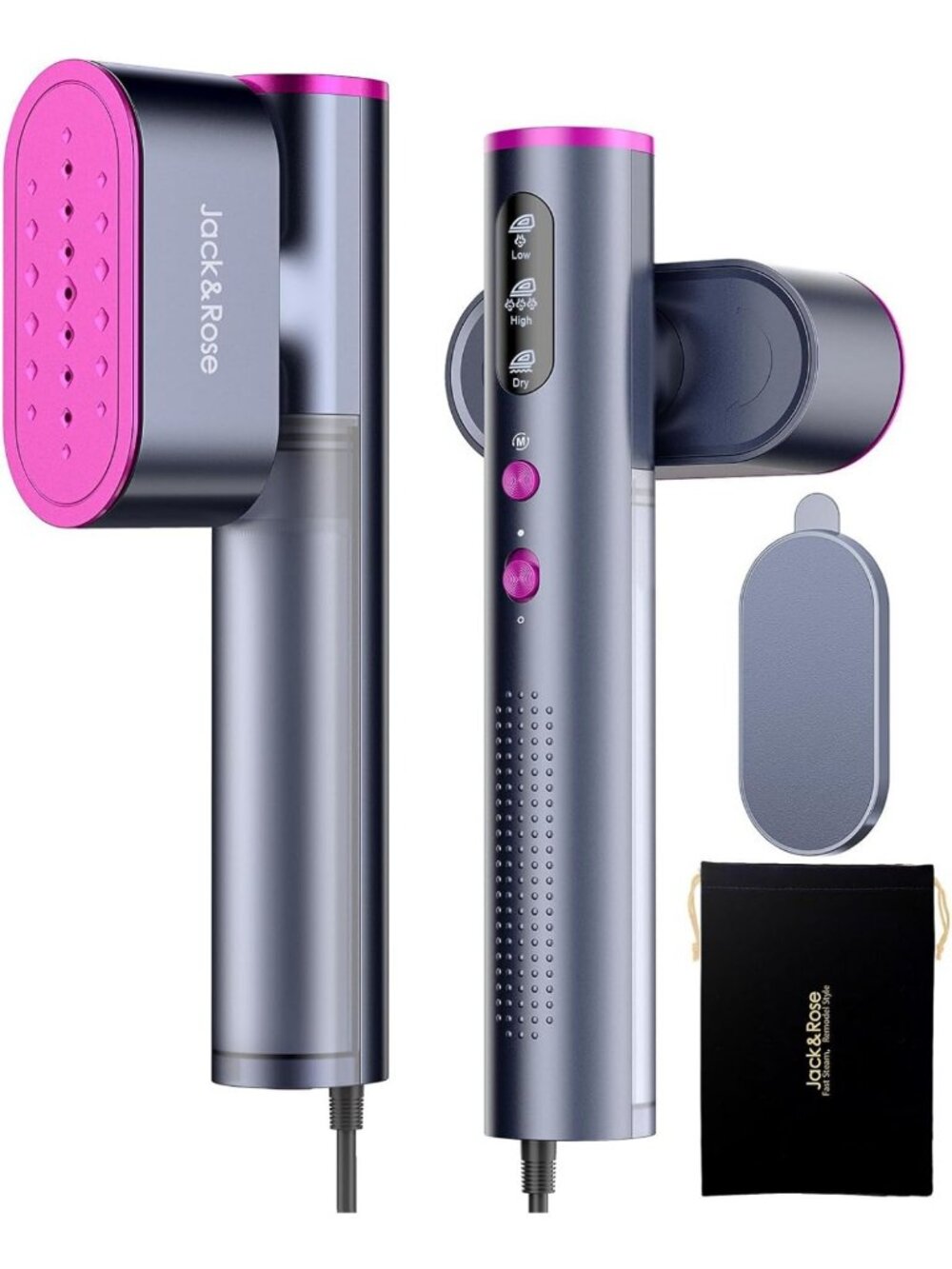 Portable Travel Steamer & Iron 2-in-1, Fast Heat-Up, Compact Design for Global